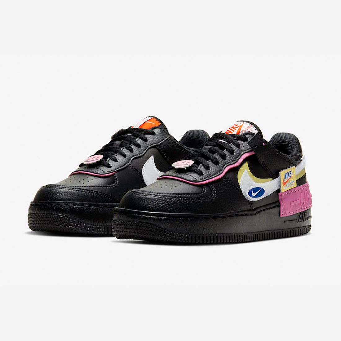 AIR FORCE 1 LOW SHADOW 'REMOVABLE PATCHES BLACK PINK'