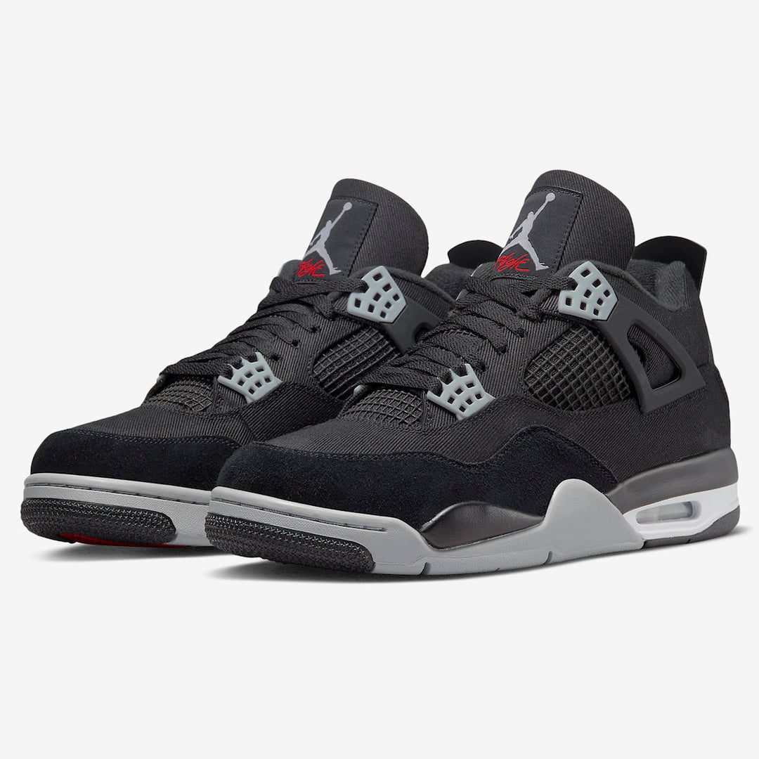 AIR JORDAN 4 'BLACK CANVAS'