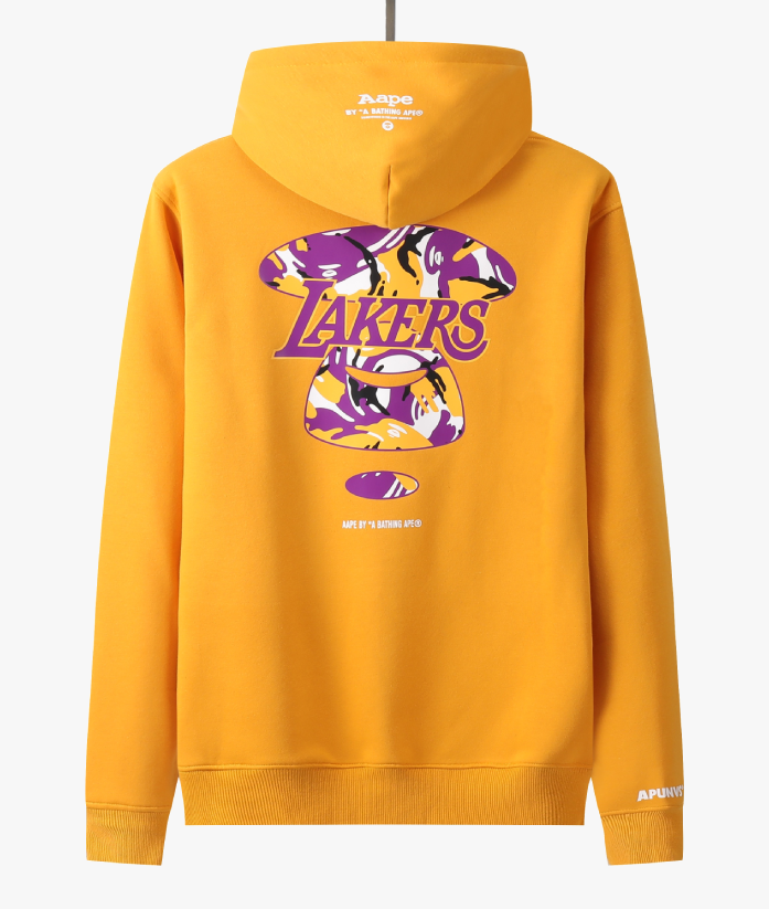 MOLETOM AAPE X NBA LA LAKERS 'YELLOW'