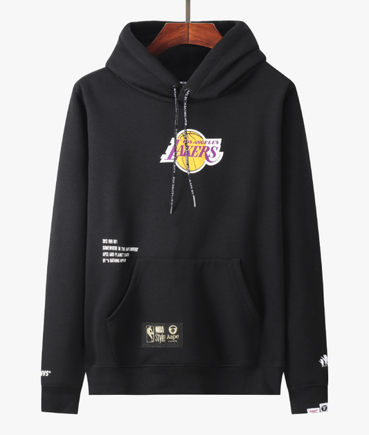 MOLETOM AAPE X NBA LA LAKERS 'BLACK'