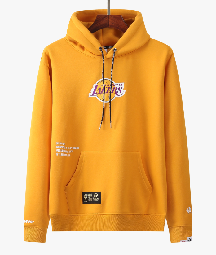 MOLETOM AAPE X NBA LA LAKERS 'YELLOW'