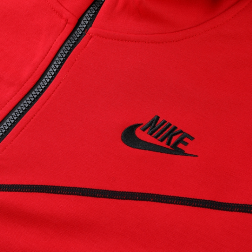 CONJUNTO NIKE TECH FLEECE 'RED BLACK'